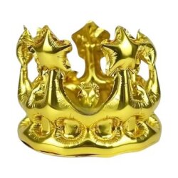 Gold Kral Tacı Şekilli Folyo Balon 1 Adet - Parti Sürprizi