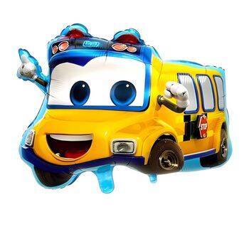 Gülen Otobüs Şekilli Folyo Balon 1 Adet - 1