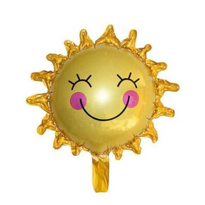Gülen Yüz Güneş Şekilli Folyo Balon 1 Adet