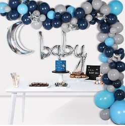 Gümüş Baby Yazılı Folyo Balon Set - Parti Sürprizi