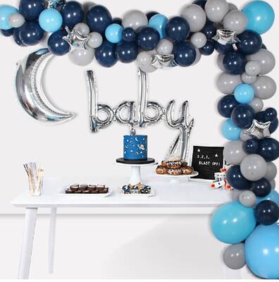 Gümüş Baby Yazılı Folyo Balon Set - 1