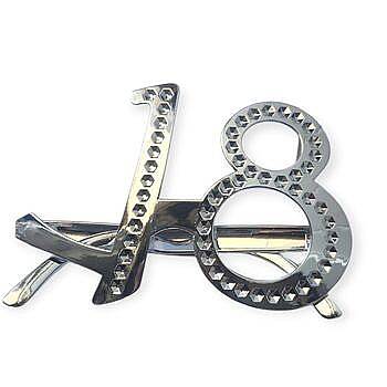 Gümüş Renk 18 Yaş Parti Gözlüğü 1 Adet - 1