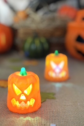Halloween Cadılar Bayramı Balkabağı Işıklı Dekor 1 Adet - Thumbnail