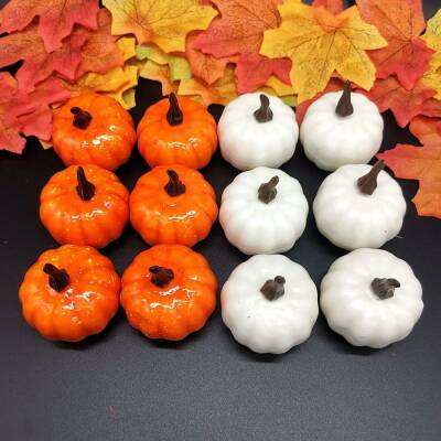Halloween Cadılar Bayramı Karışık Mini Balkabağı 5X4 cm 6 Adet - 1