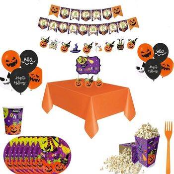 Halloween Cadılar Bayramı Parti Seti 8 Kişilik - 1