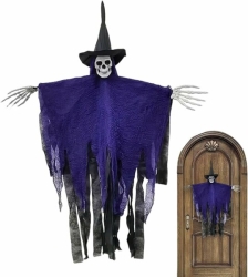 Halloween Cadılar Bayramı Sesli Işıklı iskelet Dekor Süs - Parti Sürprizi