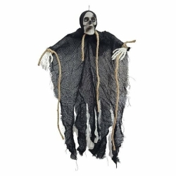 Halloween Cadılar Bayramı Siyah Sesli Işıklı Hayalet Dekor Süs - Parti Sürprizi