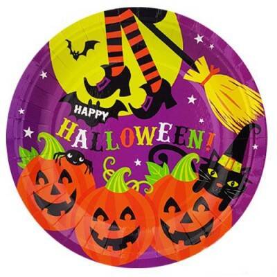 Halloween Cadılar Bayramı Tabak 8 Adet - 1