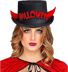 Halloween Şeytan Siyah Şapka 1 Adet - Parti Sürprizi
