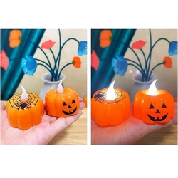 Hallowen Cadılar Bayramı 2 Adet Pilli Mum - 2