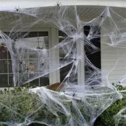 Hallowen Cadılar Bayramı Beyaz Renk Örümcek Ağı - 1