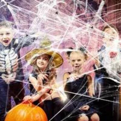 Hallowen Cadılar Bayramı Beyaz Renk Örümcek Ağı - 3