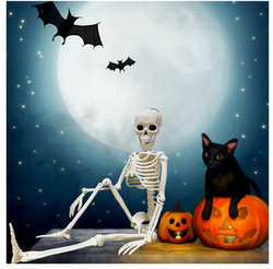 Hallowen Cadılar Bayramı İskelet Dekor Süs 1 Adet - Parti Sürprizi