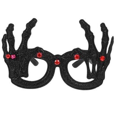 Hallowen Cadılar Bayramı Siyah Parti Gözlüğü - 1