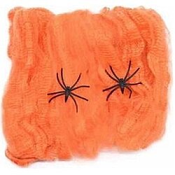 Hallowen Cadılar Bayramı Turuncu Renk Örümcek Ağı - Parti Sürprizi