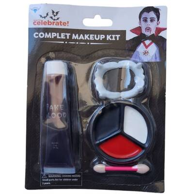 Hallowen Cadılar Bayramı Yapay Kan Diş Ve Boyama Set - 1
