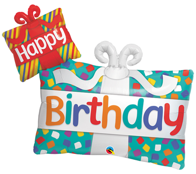 Happy Birthday Folyo Balon Hediye Paketli - 1