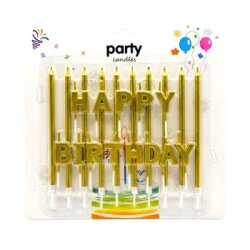 Happy Birthday Gold Mum Set - Parti Sürprizi