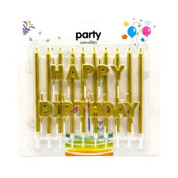Happy Birthday Gold Mum Set - 1