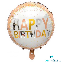 Happy Birthday Puanlı Folyo Balon 1 Adet