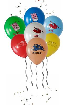 Harika Kanatlar Karışık Renk Latex Balon 10 Lu