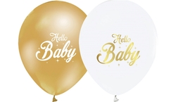 Hello Baby Latex Balon 10 Lu - Parti Sürprizi