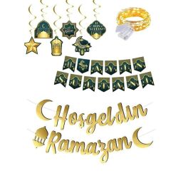 Hoş Geldin Ramazan Banner 11 Ayın Sultanı Işıklı Set - Parti Sürprizi