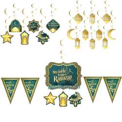 Hoş Geldin Ramazan Bayraklı Set - Parti Sürprizi
