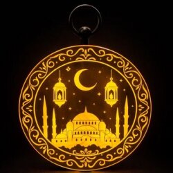 Hoş Geldin Ramazan Cami Motifli Işık Dekor Süs 1 Adet - Parti Sürprizi