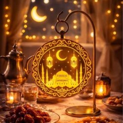 Hoş Geldin Ramazan Cami Motifli Işık Dekor Süs 1 Adet - 2