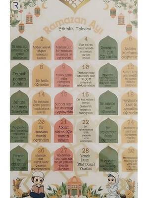Hoş Geldin Ramazan Ayı Etkinlik Takvimi - 1