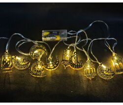 Hoş Geldin Ramazan Hilal Cami Kandin Fener Şekilli Işık 1 Adet - Parti Sürprizi