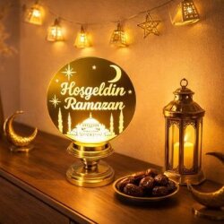 Hoş Geldin Ramazan Işıklı Dekor Süs 1 Adet - 2