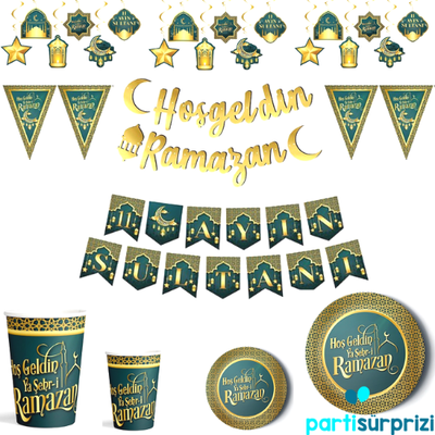 Hoş Geldin Ya Şehri Ramazan Parti Seti 8 Kişilik - 1