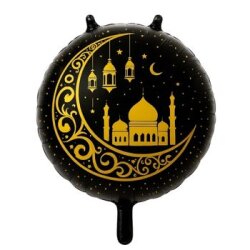 Hoş Geldin Ramazan Siyah Ramazan Folyo Balon 1 Adet - Parti Sürprizi