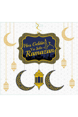 Hoş Geldin Ya Şehri Ramazan 4 Lü Asma Süs