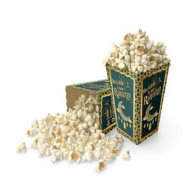 Hoş Geldin Ya Şehri Ramazan 8 li Popcorn Mısır Kutusu