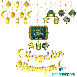 Hoş Geldin Ya Şehri Ramazan Asma Süs Set - Parti Sürprizi