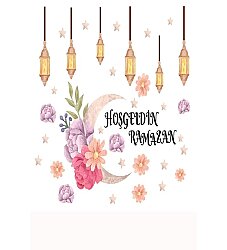 Hoş Geldin Ya Şehri Ramazan Çiçekli Sticker - Parti Sürprizi
