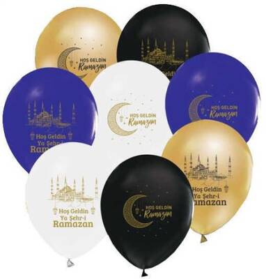 Hoş Geldin Ya Şehri Ramazan Latex Balon 10 Adet