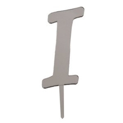 I Harf Aynalı Gümüş Pleksi 7 cm - Parti Sürprizi