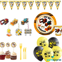 İnşaat Teması Parti Seti 8 Li - Parti Sürprizi