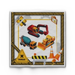 İnşaat Teması Peçete 16 Adet - Parti Sürprizi