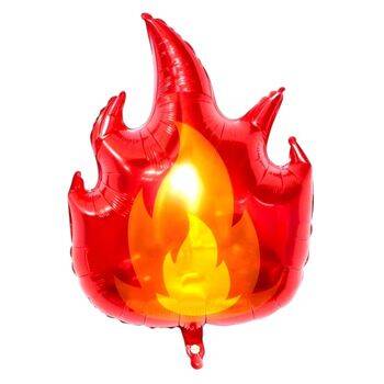 Ateş İtfaiye Teması Alev Şekilli Folyo Balon 1 Adet - 1