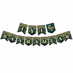 İyi Bayramlar Zikzak Banner Afiş - Parti Sürprizi