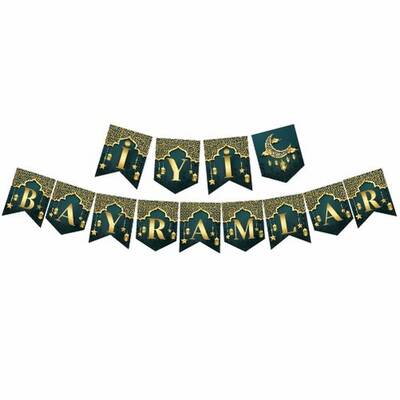 İyi Bayramlar Zikzak Banner Afiş - 1