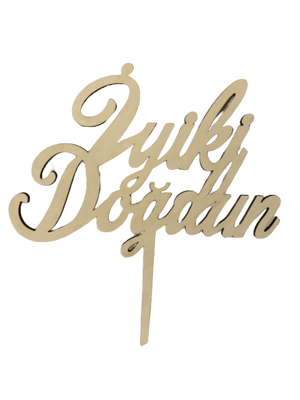 İyi Ki Doğdun Aynalı Altın Pleksi Yazı - 1