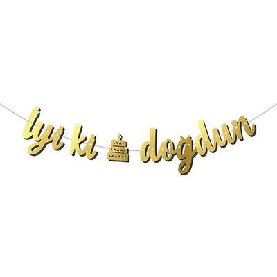 İyi Ki Doğdun Gold Banner - 1