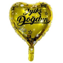 İyi Ki Doğdun Gold Kalp Folyo Balon 1 Adet - Parti Sürprizi