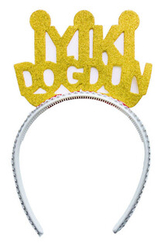 İyi Ki Doğdun Simli Altın Taç - Parti Sürprizi